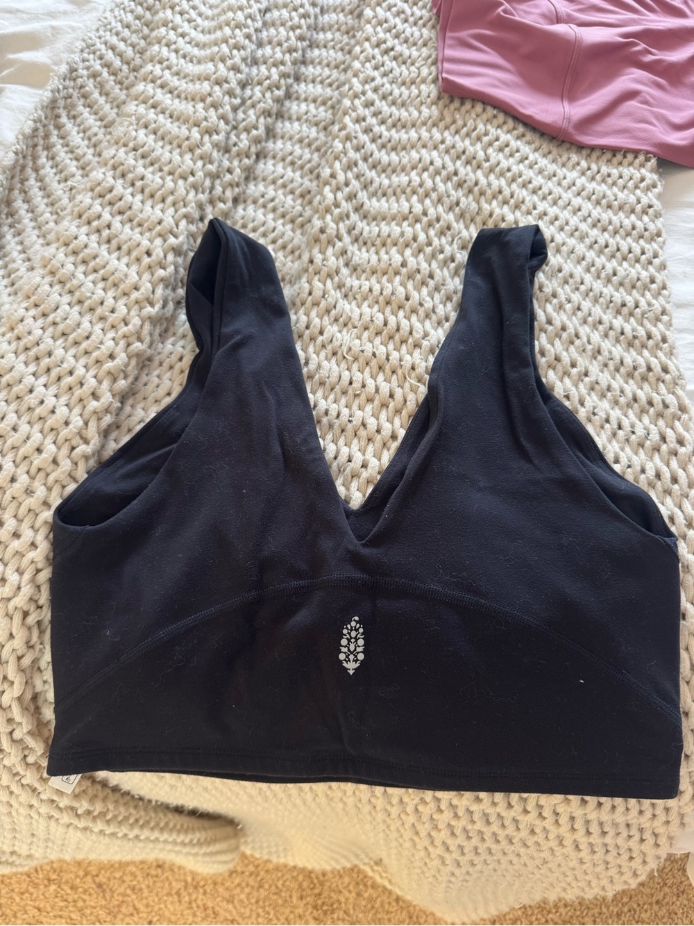 Black Free People Movement Yoga Sports Bra